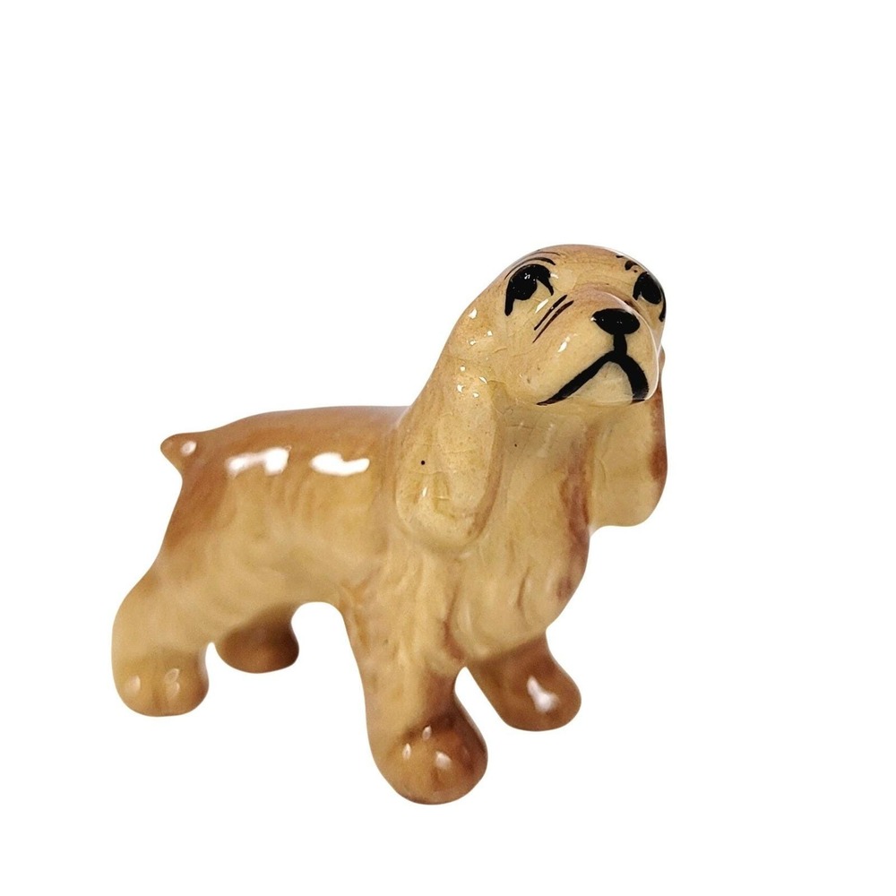 Vintage Hagen-Renaker Miniature Cocker Spaniel Dog Figurine, fawn- standing- 60s - Picture 16 of 16